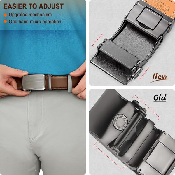 VANNANBA Men's Genuine Leather Belt - 1.5 Inch Width, Zinc Buckle, Casual & Dress Belt, Gift For Men - View #7